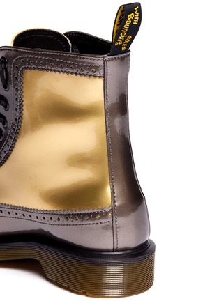 Detail View - Click To Enlarge - DR. MARTENS - 'Harrie' patent-leather brogue boots