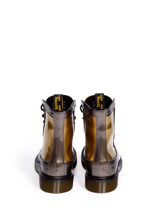 Back View - Click To Enlarge - DR. MARTENS - 'Harrie' patent-leather brogue boots