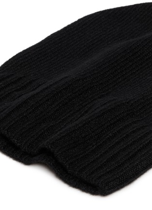 Detail View - Click To Enlarge - ANN DEMEULEMEESTER - Rib knit cashmere beanie