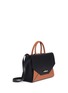 Figure View - Click To Enlarge - GIVENCHY - 'Obsedia' small bicolour leather flap tote
