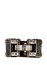 Main View - Click To Enlarge - LANVIN - 'Dahomar' crystal leather hinge bracelet