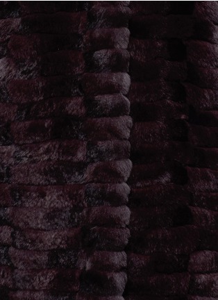 Detail View - Click To Enlarge - YVES SALOMON - Rabbit fur cropped jacket