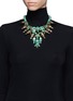 Figure View - Click To Enlarge - KENNETH JAY LANE - Contrast bead and crystal necklace