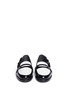 Figure View - Click To Enlarge - MAIYET INC SHOES - Flower appliqué colourblock leather loafers
