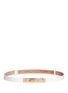 Main View - Click To Enlarge - MAISON BOINET - Skinny leather latch buckle belt