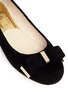 Detail View - Click To Enlarge - MICHAEL KORS - Kiera bow suede ballerinas
