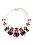 Main View - Click To Enlarge - KENNETH JAY LANE - Floral strass necklace