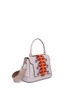 Figure View - Click To Enlarge - ANYA HINDMARCH - 'Bathurst Flip' small geometric strap leather satchel