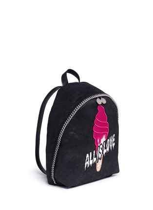 Detail View - Click To Enlarge - STELLA MCCARTNEY - 'Falabella Sport Surf' small ice cream backpack