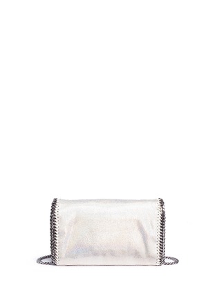 Detail View - Click To Enlarge - STELLA MCCARTNEY - 'Falabella' holographic chain crossbody bag