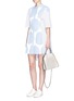 Figure View - Click To Enlarge - STELLA MCCARTNEY - 'Falabella' mini holographic two-way chain tote