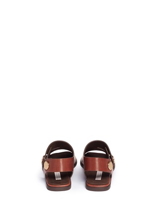 Back View - Click To Enlarge - STELLA MCCARTNEY - 'Collection' cowper faux leather flat sandals