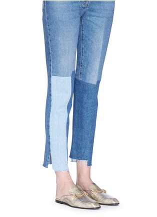 Figure View - Click To Enlarge - STELLA MCCARTNEY - 'Tanka' alter crocodile slide loafers