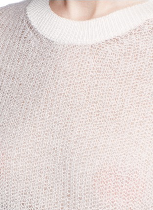 Detail View - Click To Enlarge - TOPSHOP - 'Gauzey' ribbon wrap back sweater