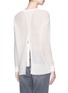 Back View - Click To Enlarge - TOPSHOP - 'Gauzey' ribbon wrap back sweater