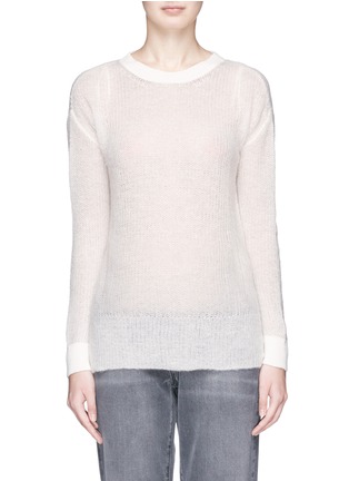 Main View - Click To Enlarge - TOPSHOP - 'Gauzey' ribbon wrap back sweater
