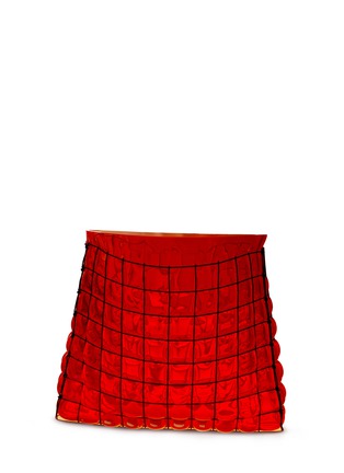 Main View - Click To Enlarge - VANESSA MITRANI - Grid glass bag vase