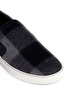 Detail View - Click To Enlarge - LANVIN - Tartan flannel slip-ons