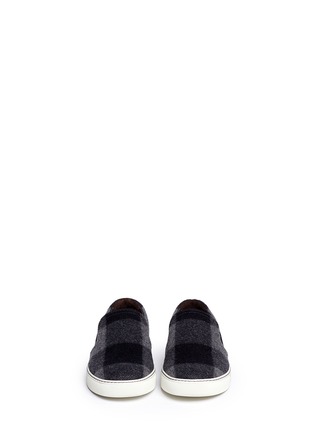 Figure View - Click To Enlarge - LANVIN - Tartan flannel slip-ons