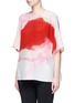 Front View - Click To Enlarge - MS MIN - Oversized watercolour print silk crepe blouse