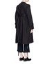 Back View - Click To Enlarge - CALVIN KLEIN 205W39NYC - 'Levit' convertible cotton gabardine trench coat