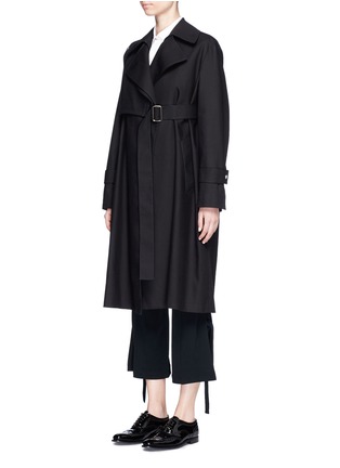 Front View - Click To Enlarge - CALVIN KLEIN 205W39NYC - 'Levit' convertible cotton gabardine trench coat