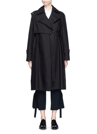 Main View - Click To Enlarge - CALVIN KLEIN 205W39NYC - 'Levit' convertible cotton gabardine trench coat