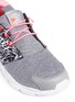 Detail View - Click To Enlarge - REEBOK - 'Furylite Graphic' colourblock mesh kids slip-on sneakers