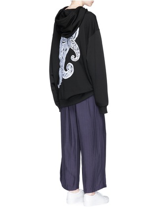Figure View - Click To Enlarge - ACNE STUDIOS - 'Yala' paisley embroidered oversized hoodie