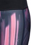 Detail View - Click To Enlarge - CALVIN KLEIN COLLECTION - Mesh panel stripe print performance leggings