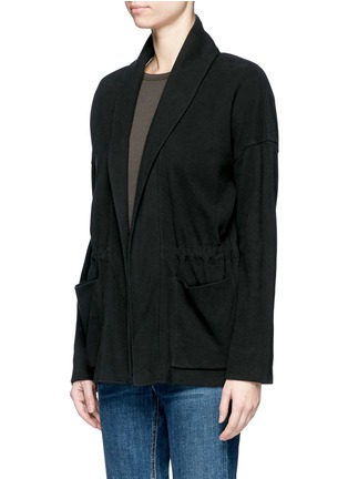 Front View - Click To Enlarge - JAMES PERSE - Double faced fleece jersey jacket