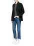 Figure View - Click To Enlarge - JAMES PERSE - Double faced fleece jersey jacket