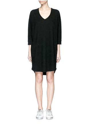 Main View - Click To Enlarge - JAMES PERSE - Double faced fleece jersey dress
