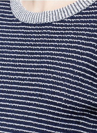 Detail View - Click To Enlarge - JAMES PERSE - Stripe rib knit sweater