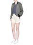 Figure View - Click To Enlarge - JAMES PERSE - Stripe rib knit sweater