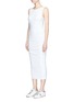 Front View - Click To Enlarge - JAMES PERSE - 'Skinny Tank' ruched side jersey dress