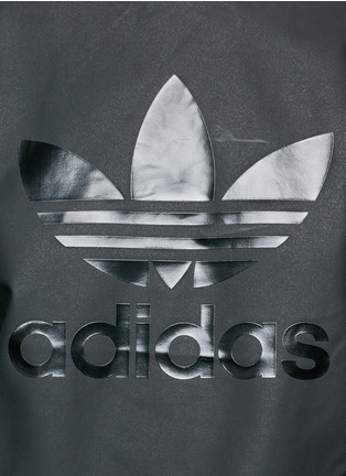 Detail View - Click To Enlarge - ADIDAS - Trefoil logo print coated French terry sweatshirt