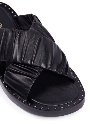 Detail View - Click To Enlarge - 3.1 PHILLIP LIM - 'Nagano' stud crisscross leather slide sandals