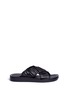 Main View - Click To Enlarge - 3.1 PHILLIP LIM - 'Nagano' stud crisscross leather slide sandals
