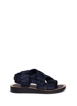 Main View - Click To Enlarge - 3.1 PHILLIP LIM - 'Nagano' stud ruched satin sandals