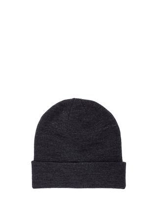 Figure View - Click To Enlarge - TOPSHOP - Logo embroidered thermal beanie