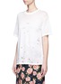 Front View - Click To Enlarge - TOPSHOP - Acid Destroyed' distressed T-shirt