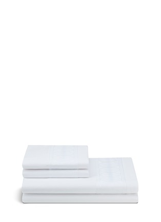Main View - Click To Enlarge - FRETTE - Dome Border queen size sheet set