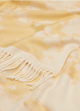Detail View - Click To Enlarge - FRETTE - Chiné wool-silk jacquard throw
