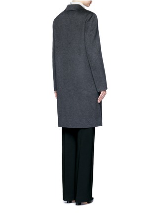 Back View - Click To Enlarge - YVES SALOMON - Double-faced wool-cashmere coat