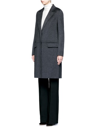 Front View - Click To Enlarge - YVES SALOMON - Double-faced wool-cashmere coat