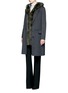 Figure View - Click To Enlarge - YVES SALOMON - Double-faced wool-cashmere coat
