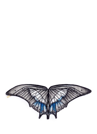 Figure View - Click To Enlarge - NOVEL - 'Charaxes Schreiber' butterfly wing silk pocket square