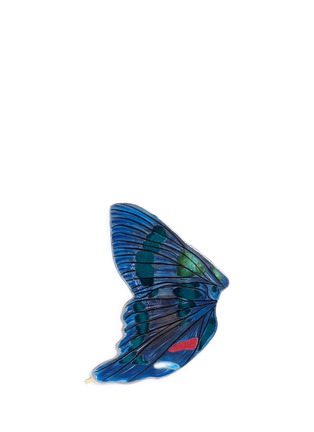 Figure View - Click To Enlarge - NOVEL - 'Ancyluris Jurgensenii Atahualpa' butterfly wing silk pocket square