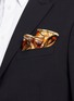 Detail View - Click To Enlarge - NOVEL - 'Boloria Euphrosyne' butterfly wing silk pocket square
